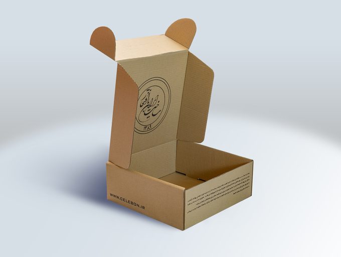 جعبه مقوایی چاپ دار فروشگاه اینترنتی سله‌بن